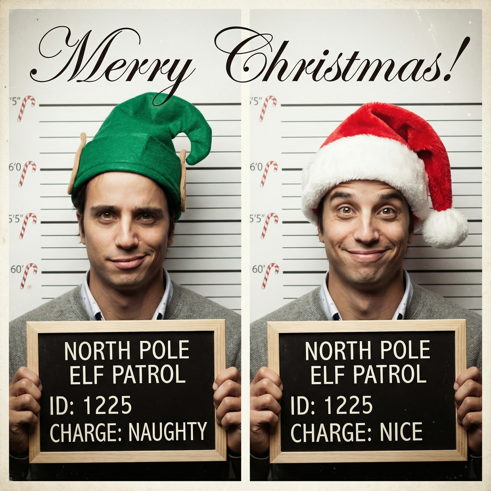 Naughty or Nice Mugshot